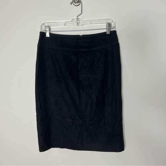 Luciano Barbera 100% Cashmere Black Pencil Skirt 650 - Picture 1 of 9